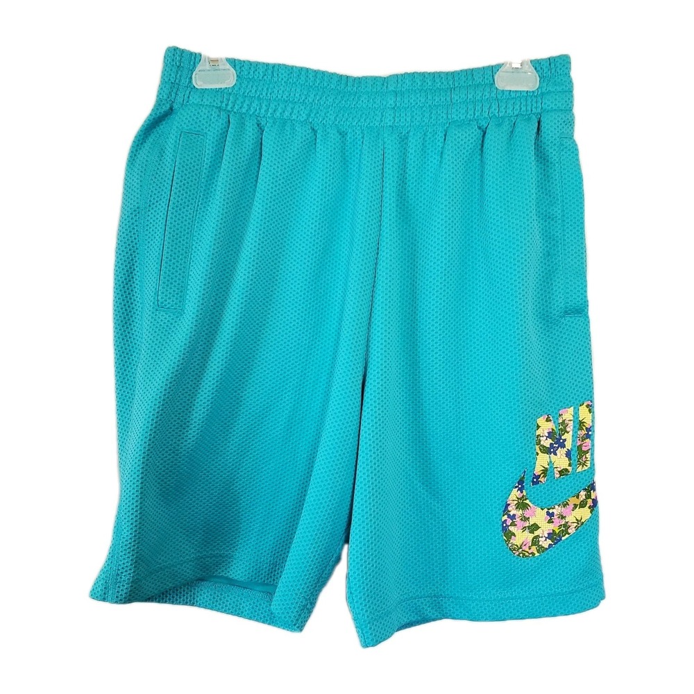 Nike Skateboarding Shorts Womens Size Small Teal Dri Fit Poly
